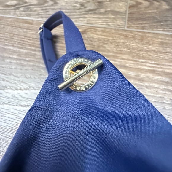 Lauren Ralph Lauren Beach Club Solid Underwire Tankini Top, Navy, Size 8, NWT - Picture 4 of 12